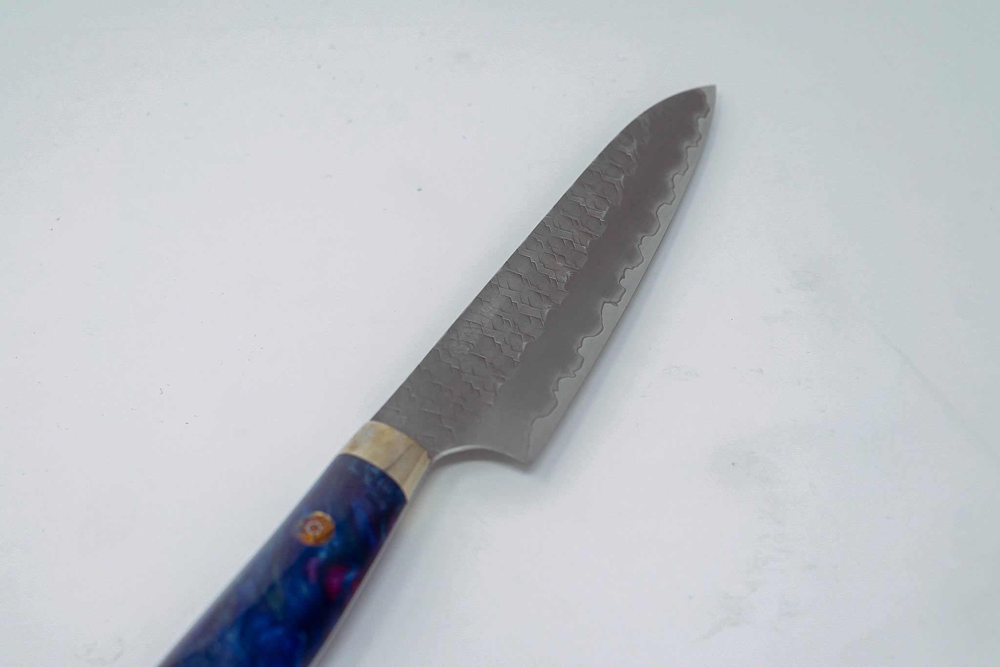 Nigara Hamono SG2 Migaki Tsuchime Petty 150mm w/ Western Resin handle - Thecooksedge