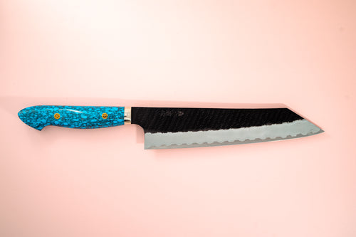 Nigara Hamono Kurouchi SG2 Tsuchime Kiritsuke Gyuto 240mm - Thecooksedge
