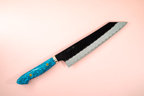 Nigara Hamono Kurouchi SG2 Tsuchime Kiritsuke Gyuto 240mm - Thecooksedge