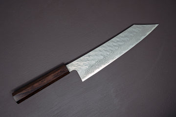 Nigara Hamono VG10 Tsuchime Damascus Kiritsuke 240mm - Thecooksedge