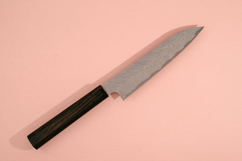 Nigara Hamono VG10 Tsuchime Damascus Petty 150 - Thecooksedge