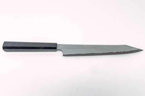 Nigara Hamono Kurozome Damascus Kiritsuke Yanagiba 240mm - Thecooksedge