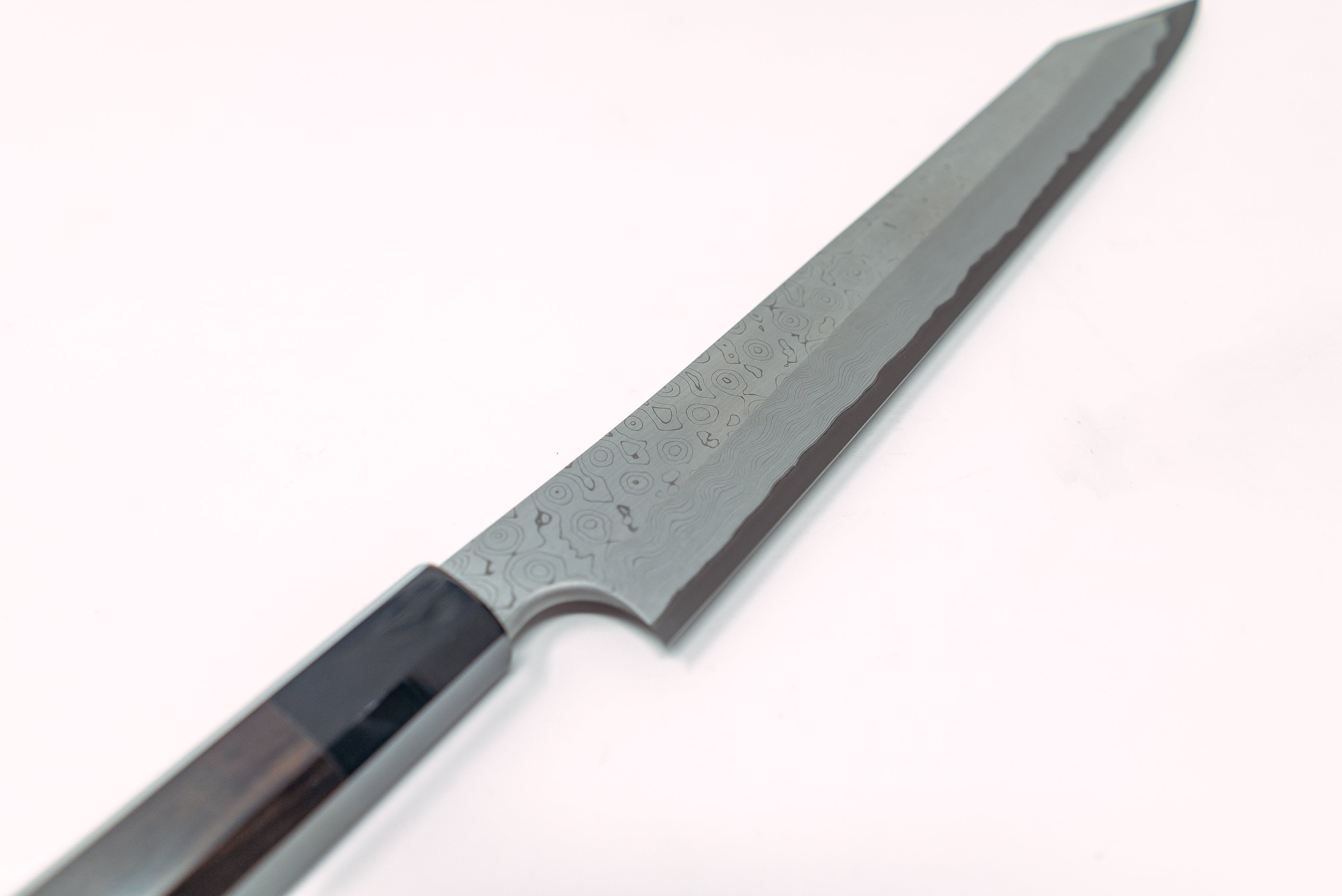 Nigara Hamono Kurozome Damascus Kiritsuke Yanagiba 300mm - Thecooksedge