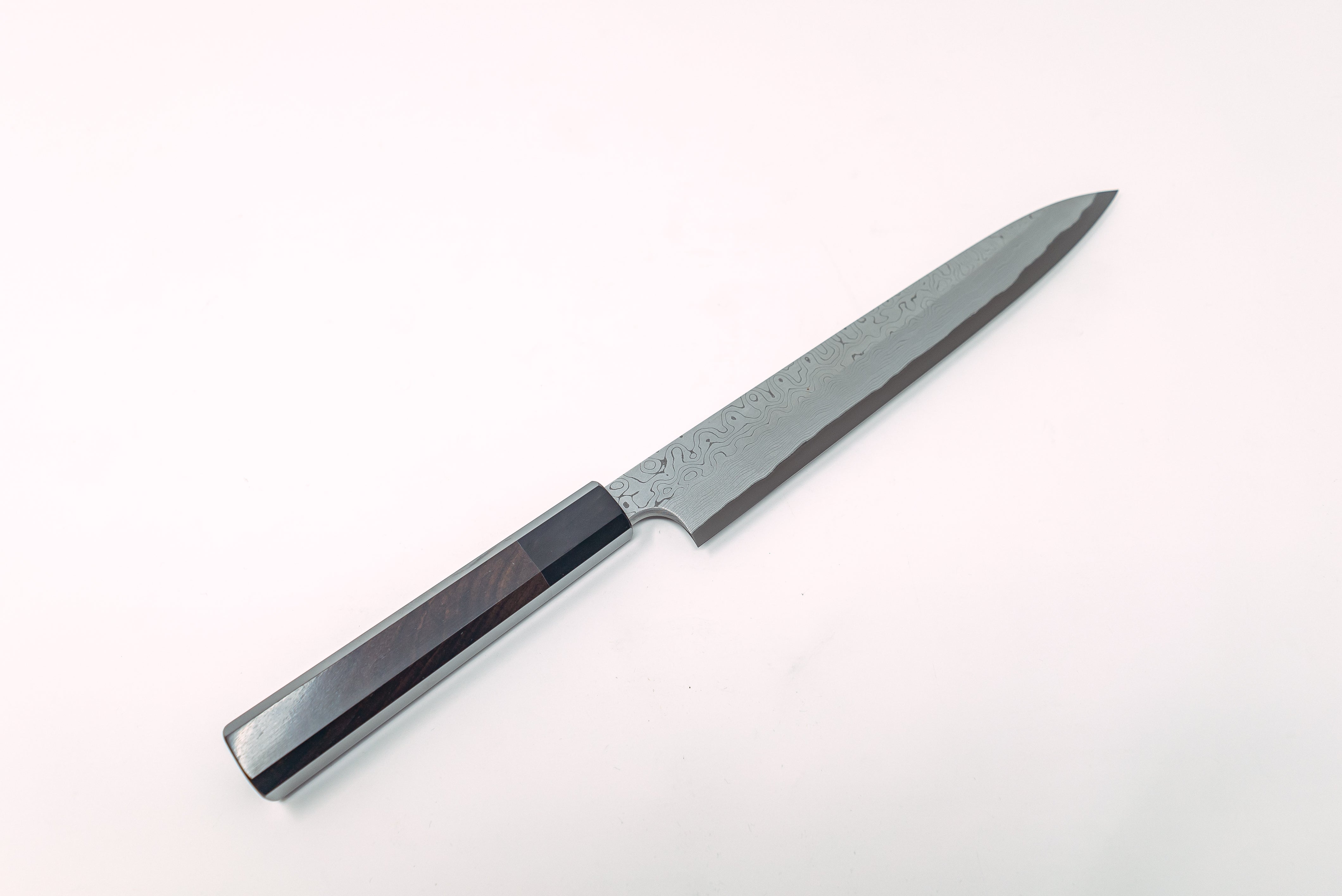 Nigara Hamono Kurozome Damascus Yanagiba 240mm - Thecooksedge