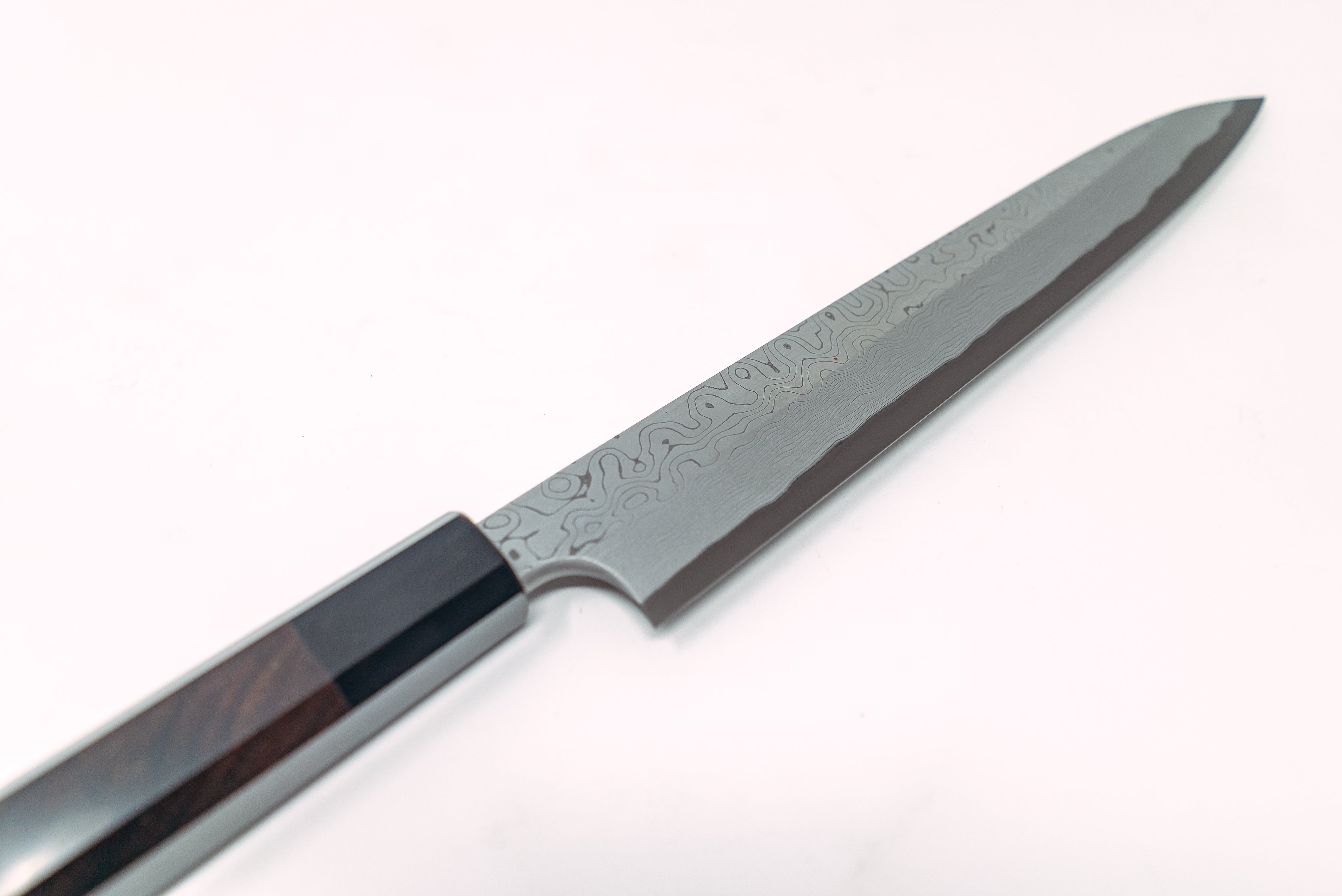 Nigara Hamono Kurozome Damascus Yanagiba 240mm - Thecooksedge