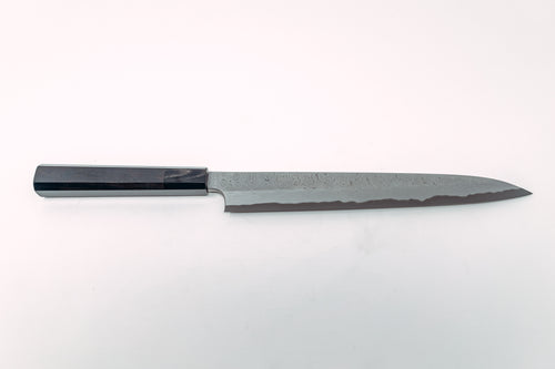 Nigara Hamono Kurozome Damascus Yanagiba 270mm - Thecooksedge