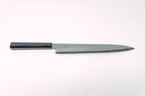 Nigara Hamono Kurozome Damascus Yanagiba 300mm - Thecooksedge
