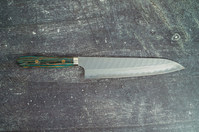Nigara Hamono SG2 Migaki Tsuchime Gyuto 240mm - Thecooksedge
