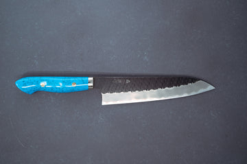 Nigara Hamono Kurouchi SG2 Tsuchime Gyuto 210mm - Thecooksedge