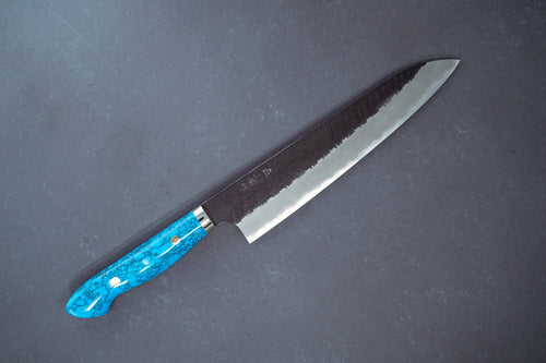 Nigara Hamono Kurouchi SG2 Tsuchime Gyuto 240mm - Thecooksedge