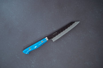 Nigara Hamono Kurouchi SG2 Tsuchime Kiritsuke Petty 150mm - Thecooksedge