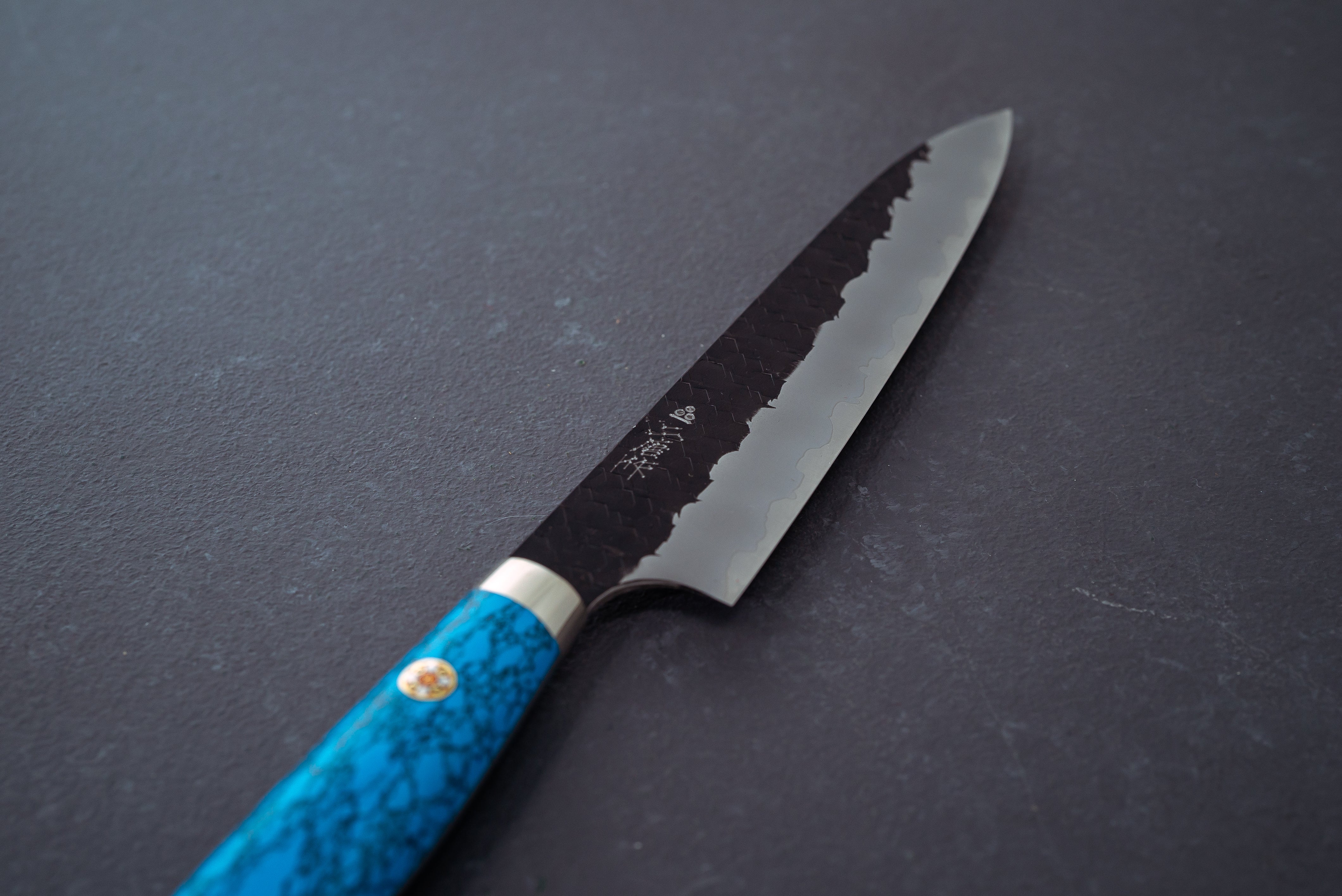 Nigara Hamono Kurouchi SG2 Tsuchime Petty 150mm - Thecooksedge