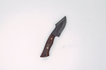 Nigara Hamono SG2 Damascus Outdoor Knife w/Leather Sheath - Thecooksedge