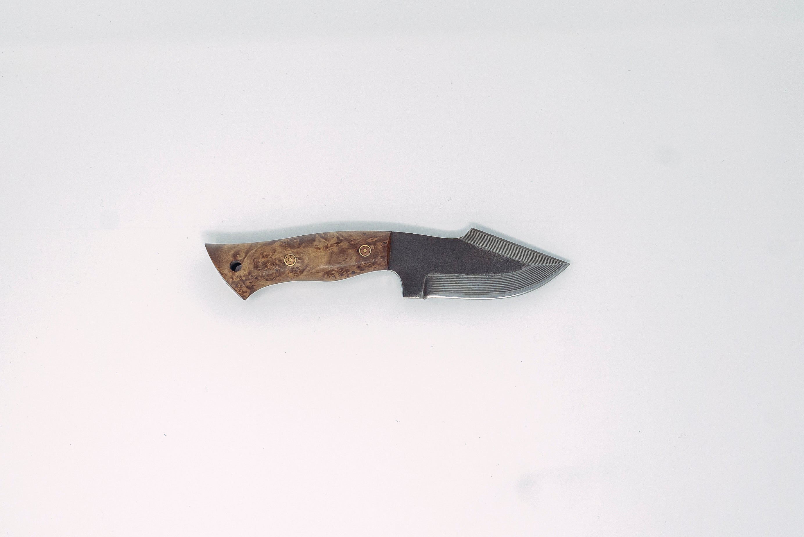 Nigara Hamono SG2 Damascus Outdoor Knife w/Leather Sheath - Thecooksedge