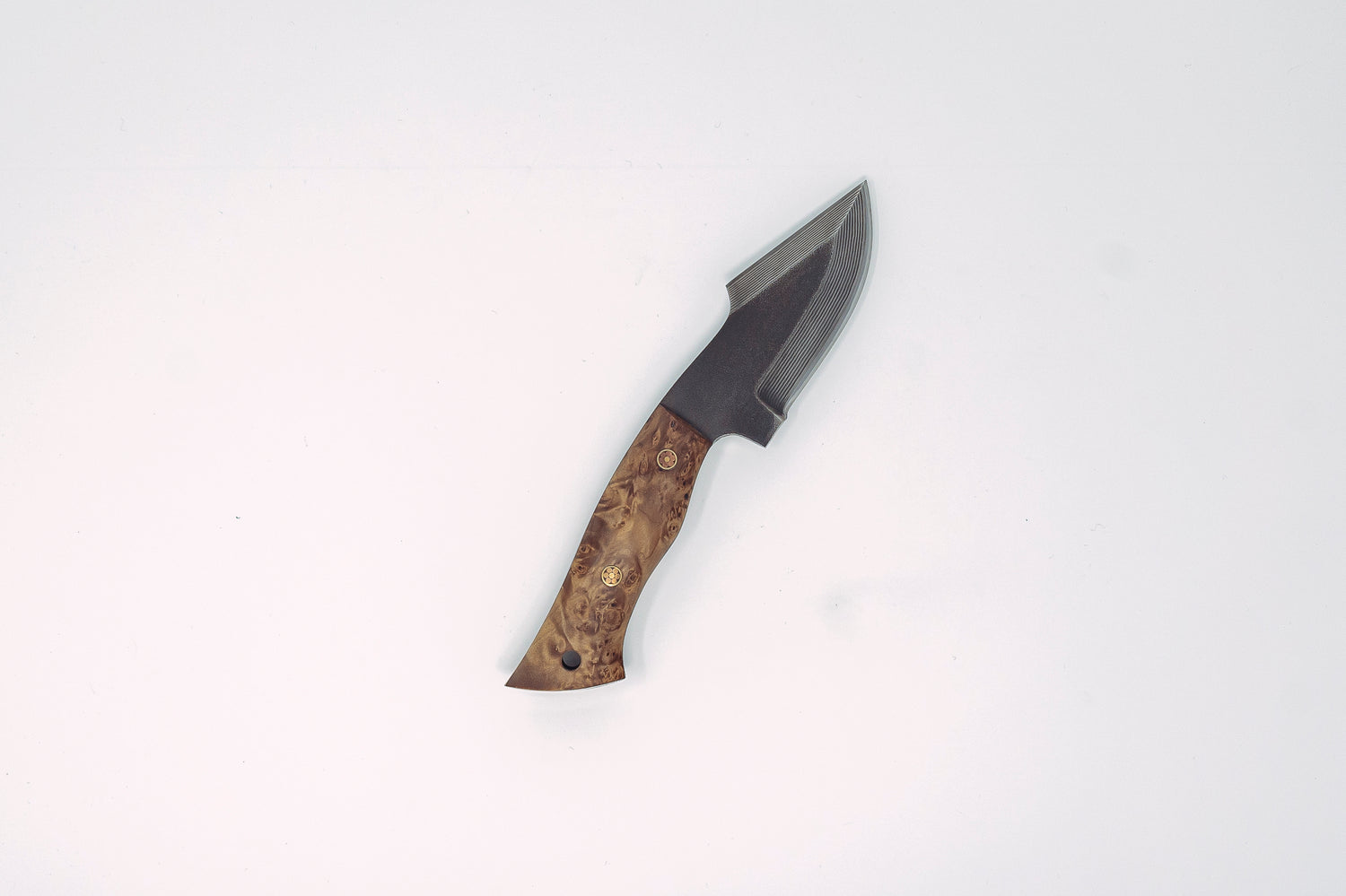 Nigara Hamono SG2 Damascus Outdoor Knife w/Leather Sheath - Thecooksedge