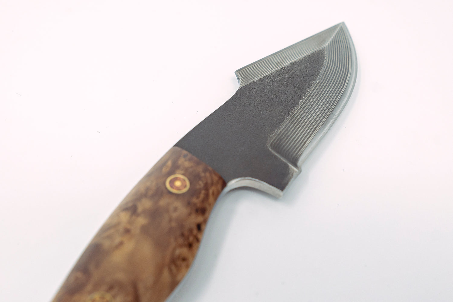 Nigara Hamono SG2 Damascus Outdoor Knife w/Leather Sheath - Thecooksedge