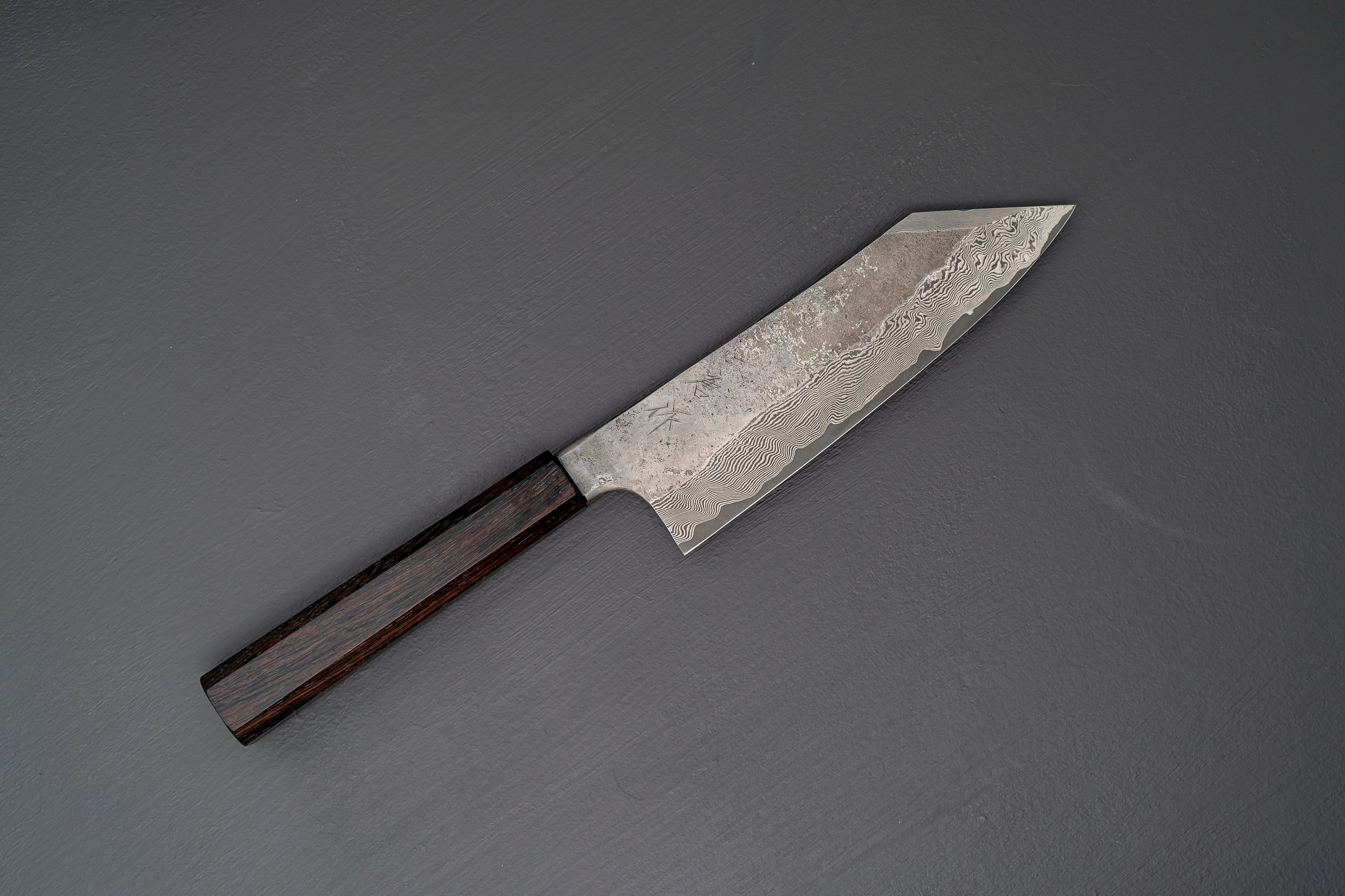 Nigara Hamono Silver3 Damascus Bunka 180mm - Thecooksedge