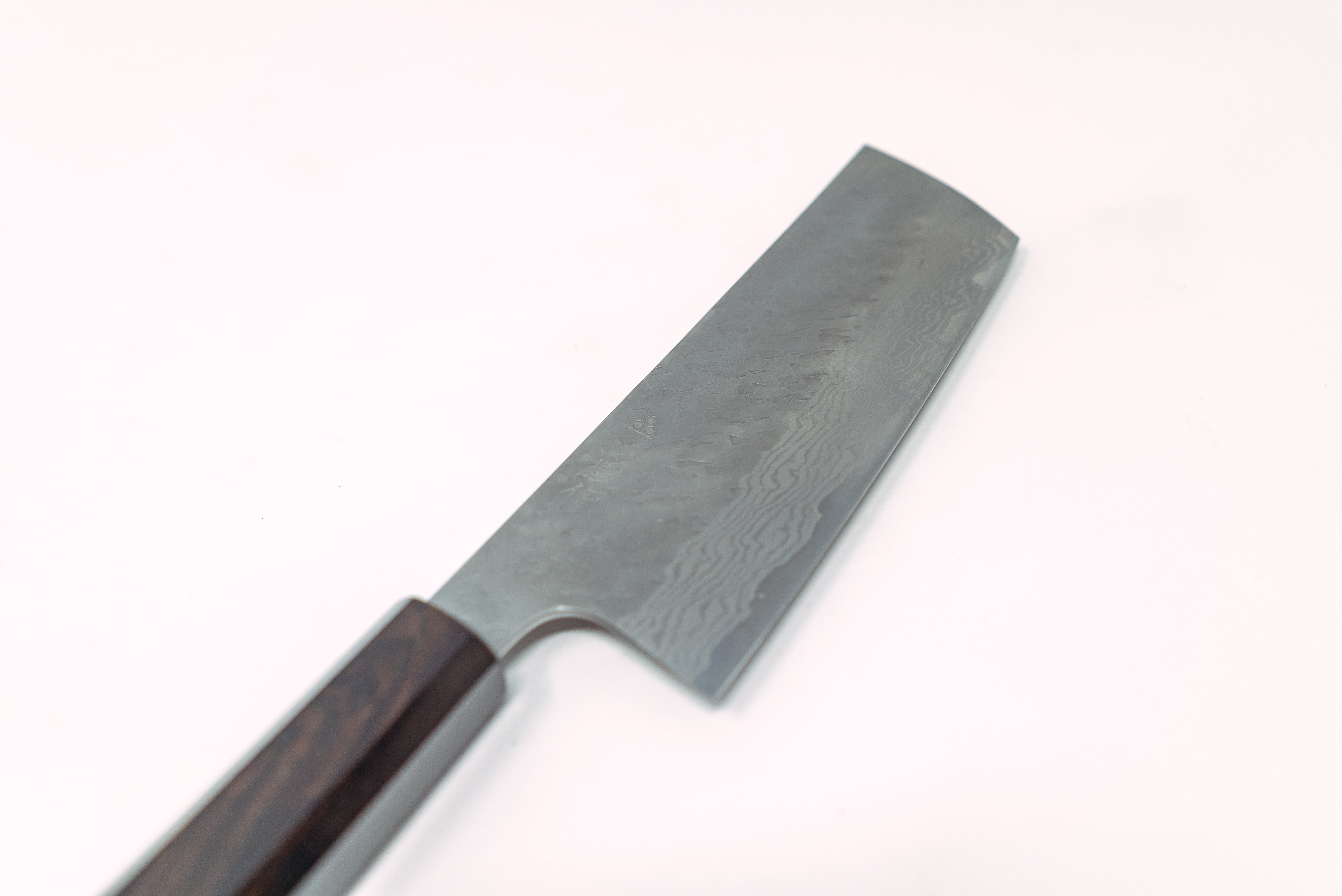 Nigara Hamono VG10 Migaki Tsuchime Damascus Nakiri 165mm - Thecooksedge