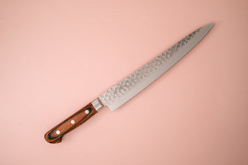 OUL VG10 Damascus Tsuchime Sujihiki 240mm