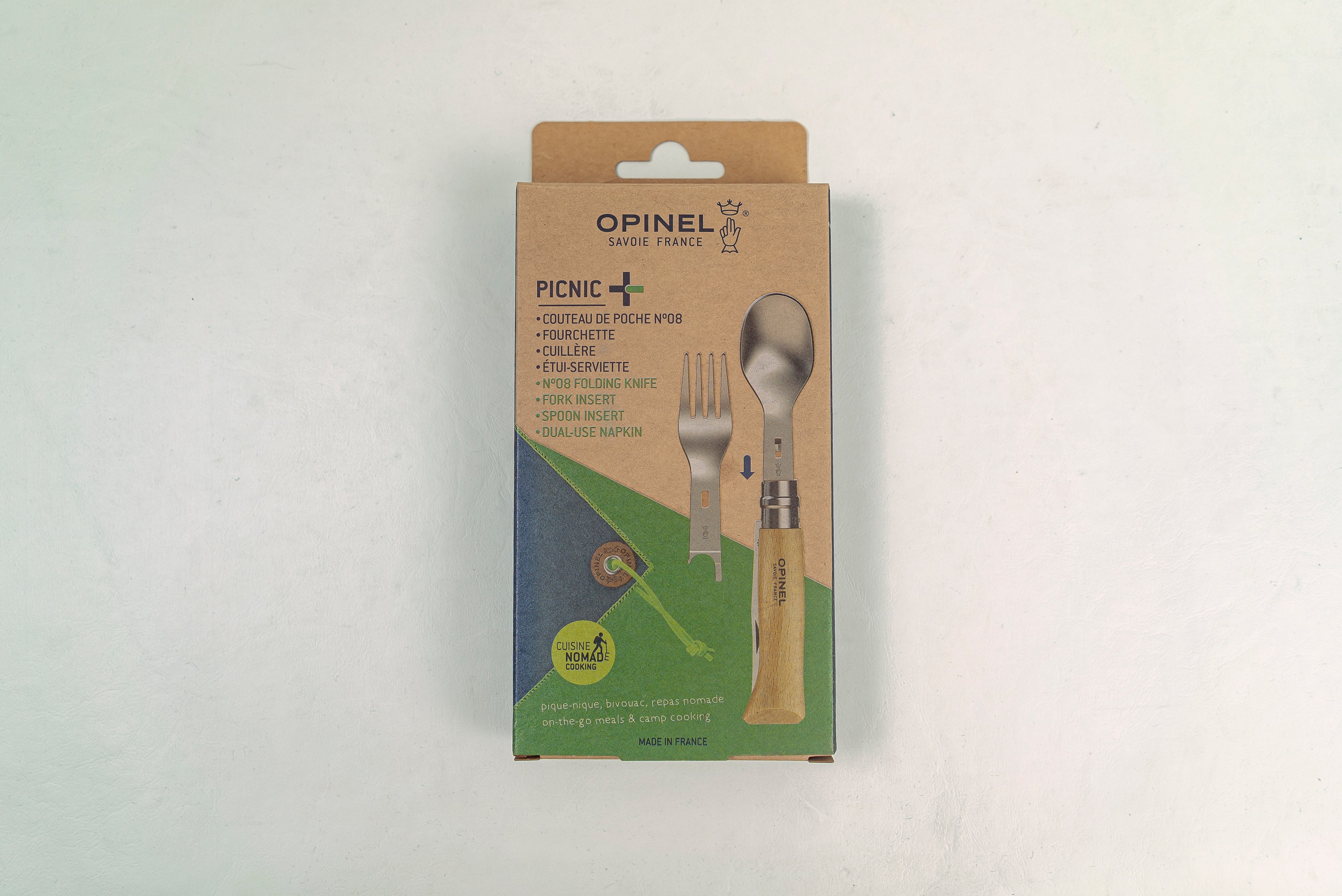 Opinel No.8 Folder Picnic Set - Thecooksedge