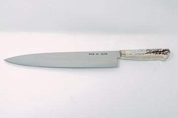 Ikeda Yoshikazu White1 Mizu Honyaki Namiukashi Gyuto 270mm - Thecooksedge
