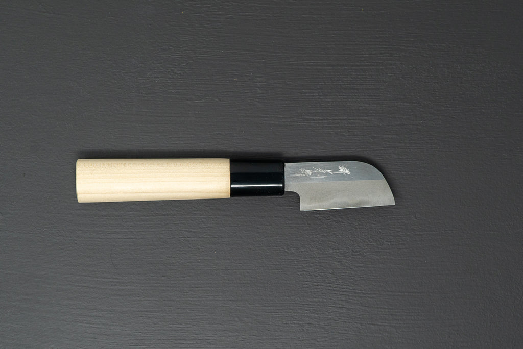 Sakai Kikumori Kawamuki Peeling Knife 60mm - Thecooksedge