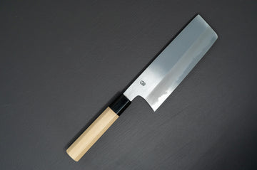 Sakai Kikumori Kikuzuki Kasumi Nakiri 180mm - Thecooksedge
