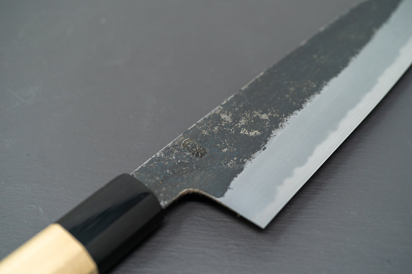 Sakai Kikumori Kikuzuki Kuro Gyuto 240mm - Thecooksedge