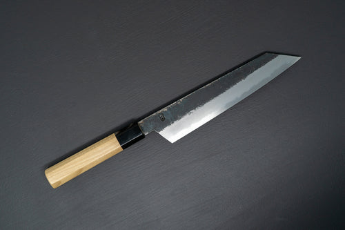 Sakai Kikumori Kikuzuki Kuro Kiritsuke Gyuto 240mm - Thecooksedge