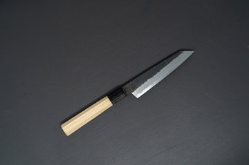 Sakai Kikumori Kikuzuki Kuro Kiritsuke Petty 135mm - Thecooksedge