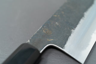 Sakai Kikumori Kikuzuki Kuro Nakiri 180mm - Thecooksedge