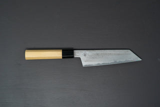 Sakai Kikumori Kikuzuki UZU Kiritsuke Santoku 180mm - Thecooksedge