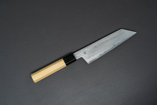 Sakai Kikumori Kikuzuki UZU Kiritsuke Santoku 180mm - Thecooksedge
