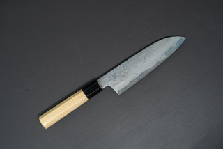 Sakai Kikumori Kikuzuki Uzu Santoku 180mm - Thecooksedge