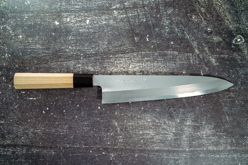 Sakai Kikumori Nakagawa Stainless Clad W1 Gyuto 240mm - Thecooksedge
