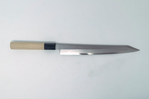 Sakai Kikumori VG10 Damascus Kiritsuke Yanagiba 270mm w/ Magnolia handle - Thecooksedge