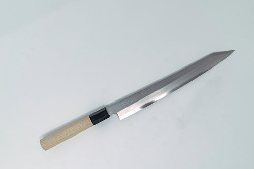 Sakai Kikumori VG10 Damascus Kiritsuke Yanagiba 270mm w/ Magnolia handle - Thecooksedge