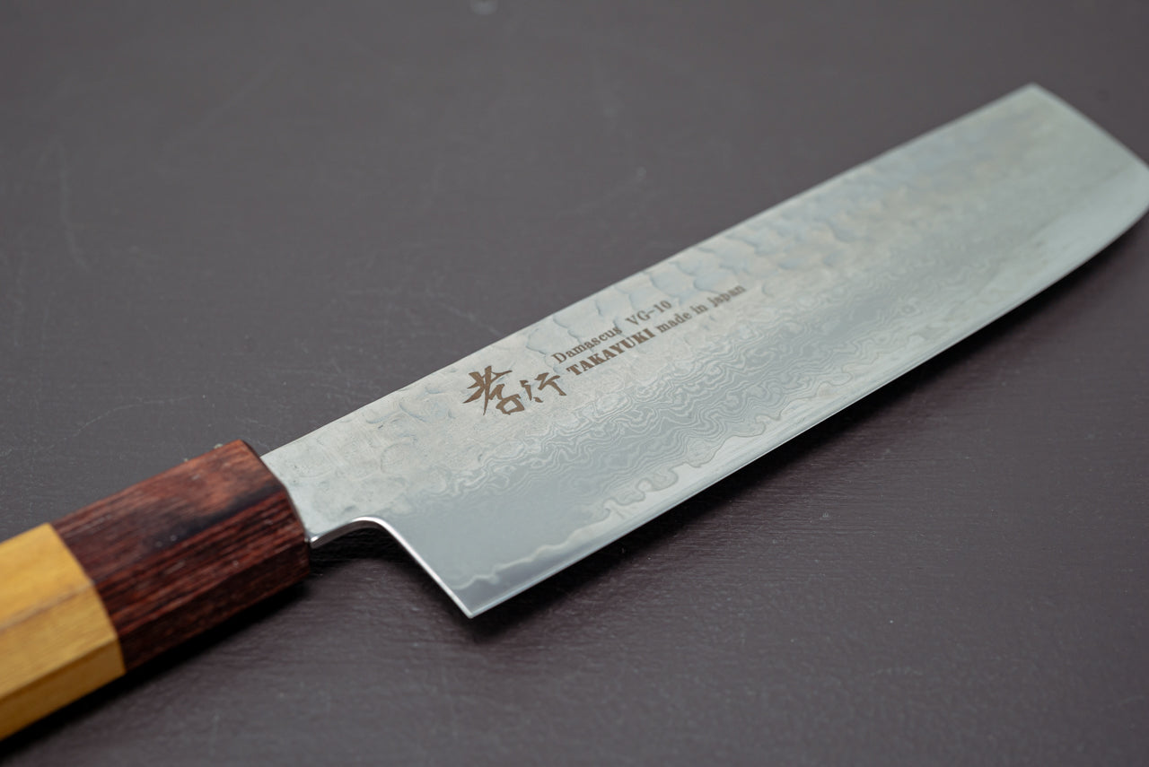 Sakai Takayuki 33 Layer Damascus Wa Nakiri 160mm - Thecooksedge