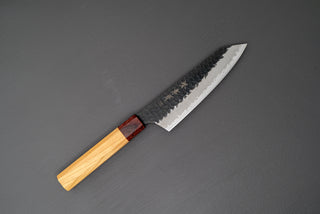 Sakai Takayuki AS Kurouchi Kengata Santoku 160mm - Thecooksedge