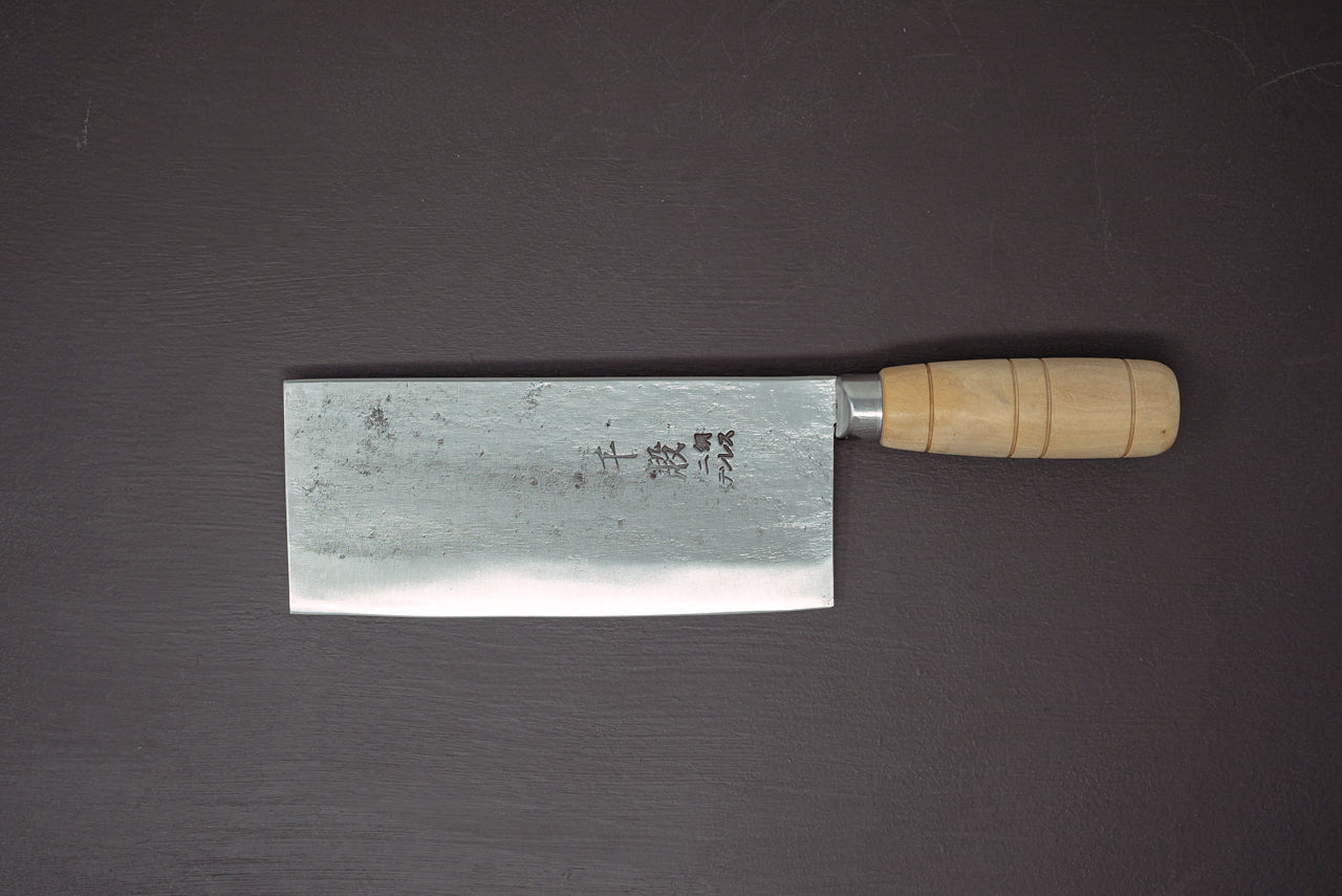 Sentan White2 Migaki Stainless Clad Chinese Cleaver 170mm - Thecooksedge