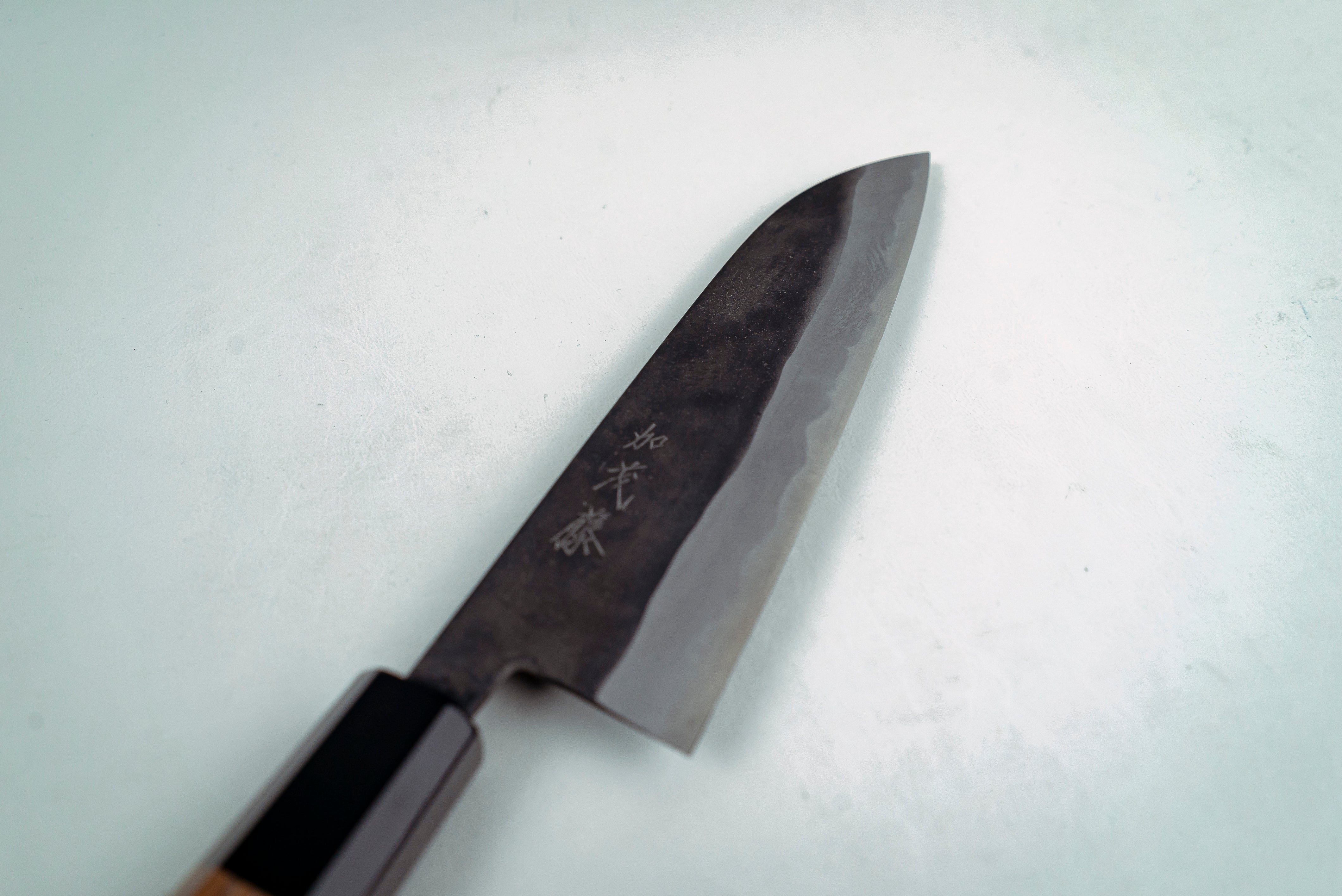 Shiro Kamo AS Kurouchi Santoku 180mm - Thecooksedge