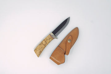 Takeda NAS Moriya Sheath Knife w/Maple Handle - Thecooksedge