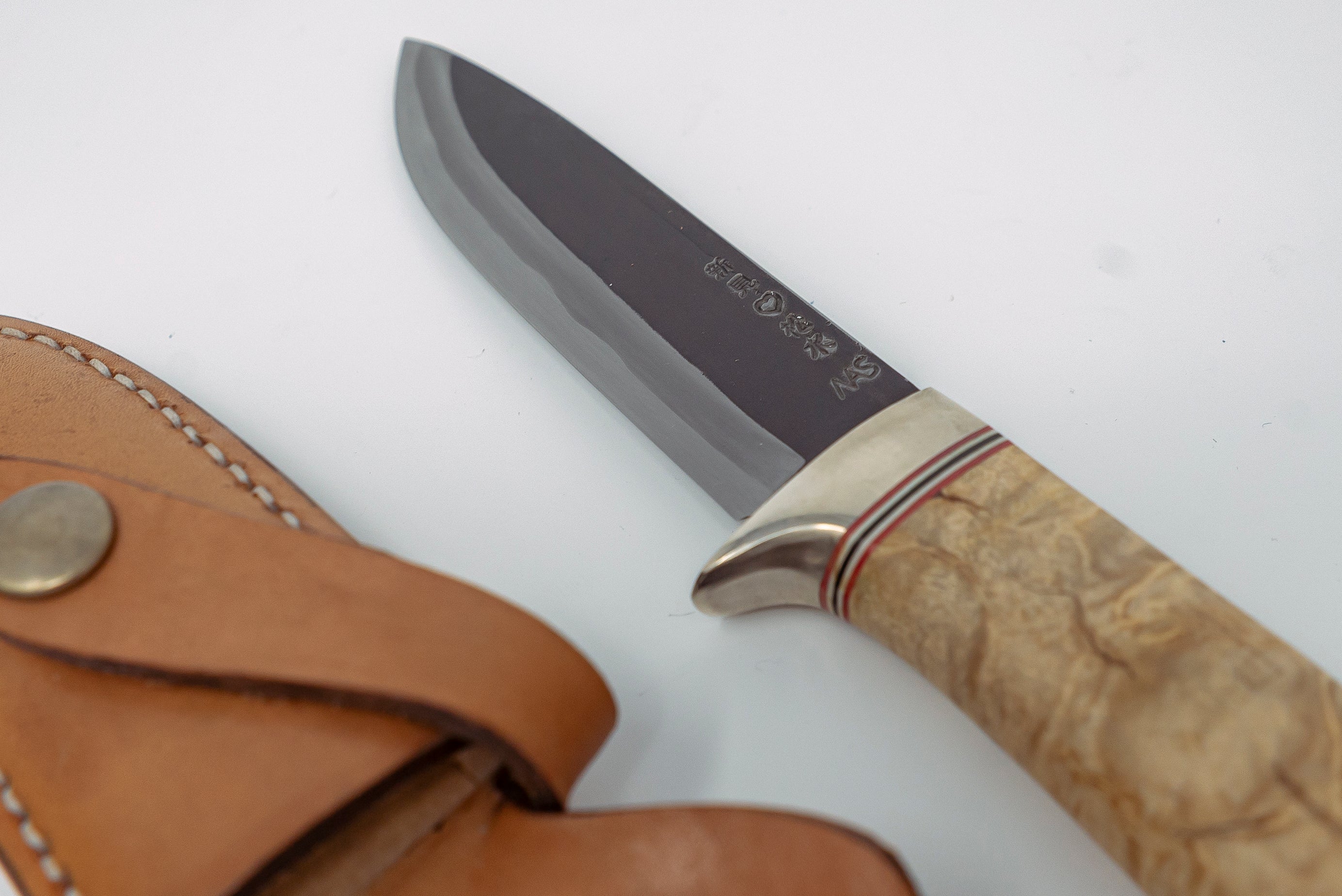Takeda NAS Moriya Sheath Knife w/Maple Handle - Thecooksedge