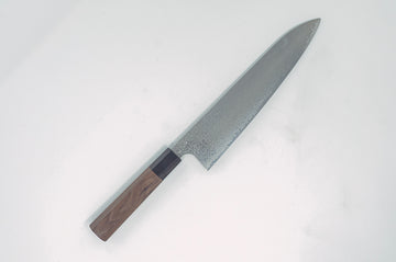 Hatsukokoro Ginyo Silver 3 Damascus Gyuto 240mm - Thecooksedge