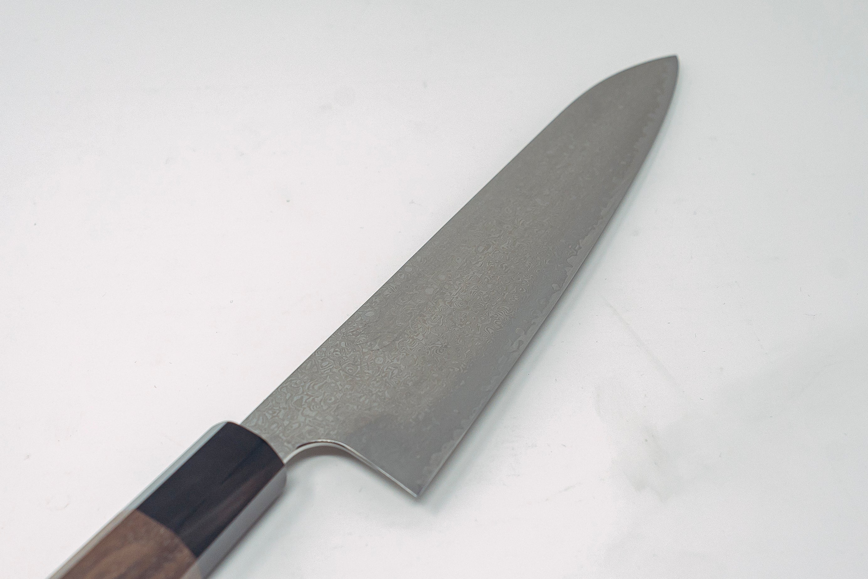 Hatsukokoro Ginyo Silver 3 Damascus Gyuto 240mm - Thecooksedge