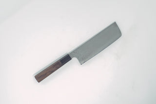 Hatsukokoro Ginyo Silver 3 Damascus Nakiri 170mm - Thecooksedge