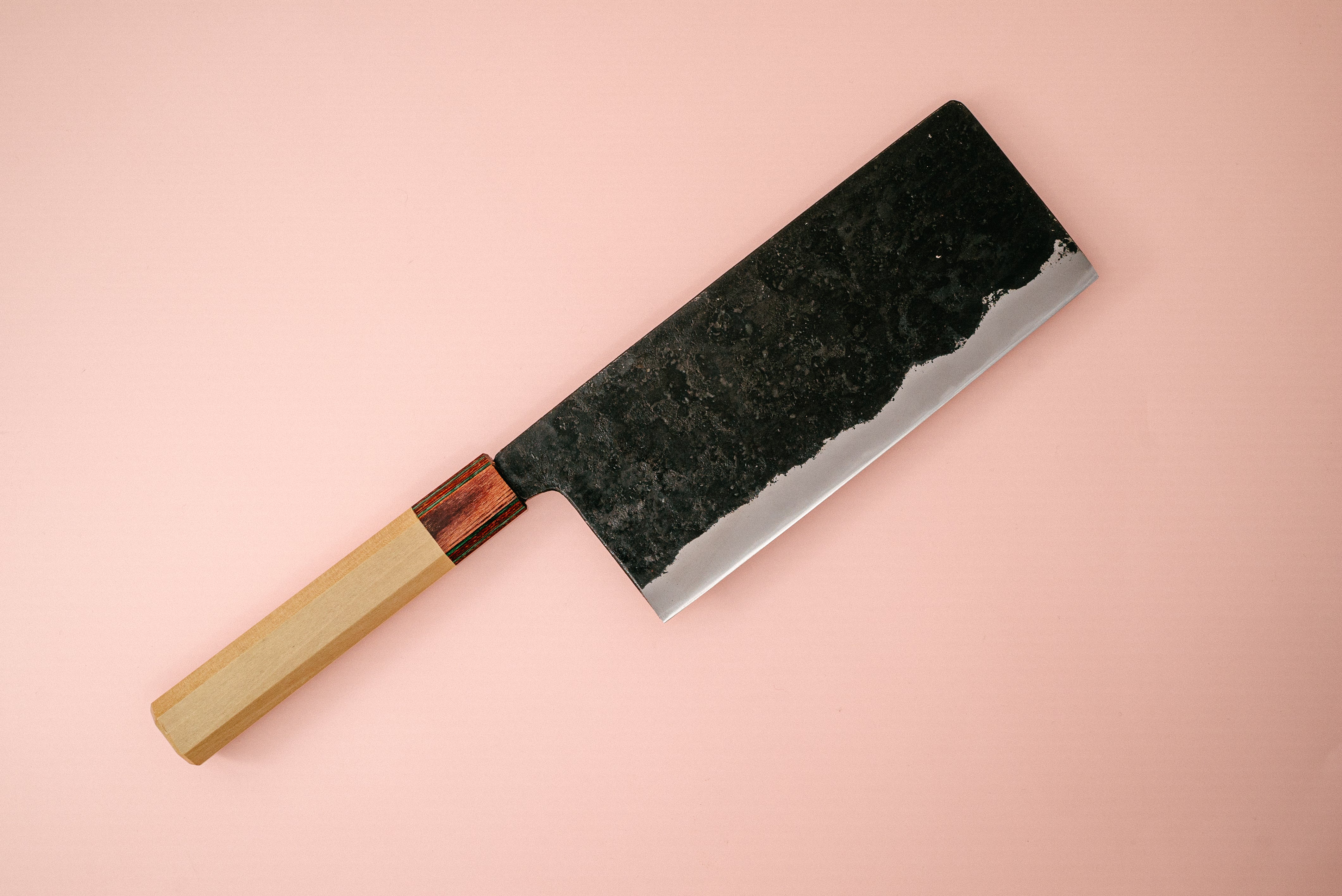 Yosimitu W2 Kurouchi Tall Nakiri 180mm - Thecooksedge