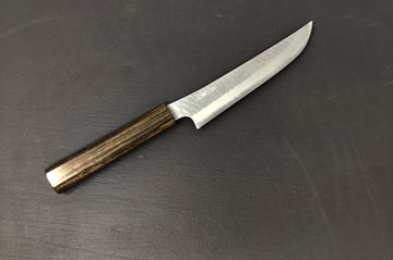 Nigara Hamono SG2 Migaki Tsuchime Butcher Knife 170mm w/Bubinga Handle - Thecooksedge