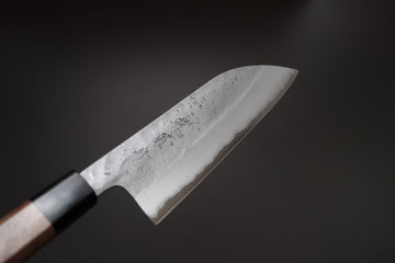 Sakai Kikumori Nashiji Santoku 165mm - Thecooksedge