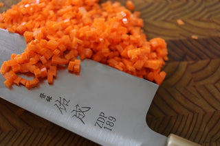 Sukenari ZDP189 Migaki Gyuto 240mm w/Ebony Handle - Thecooksedge